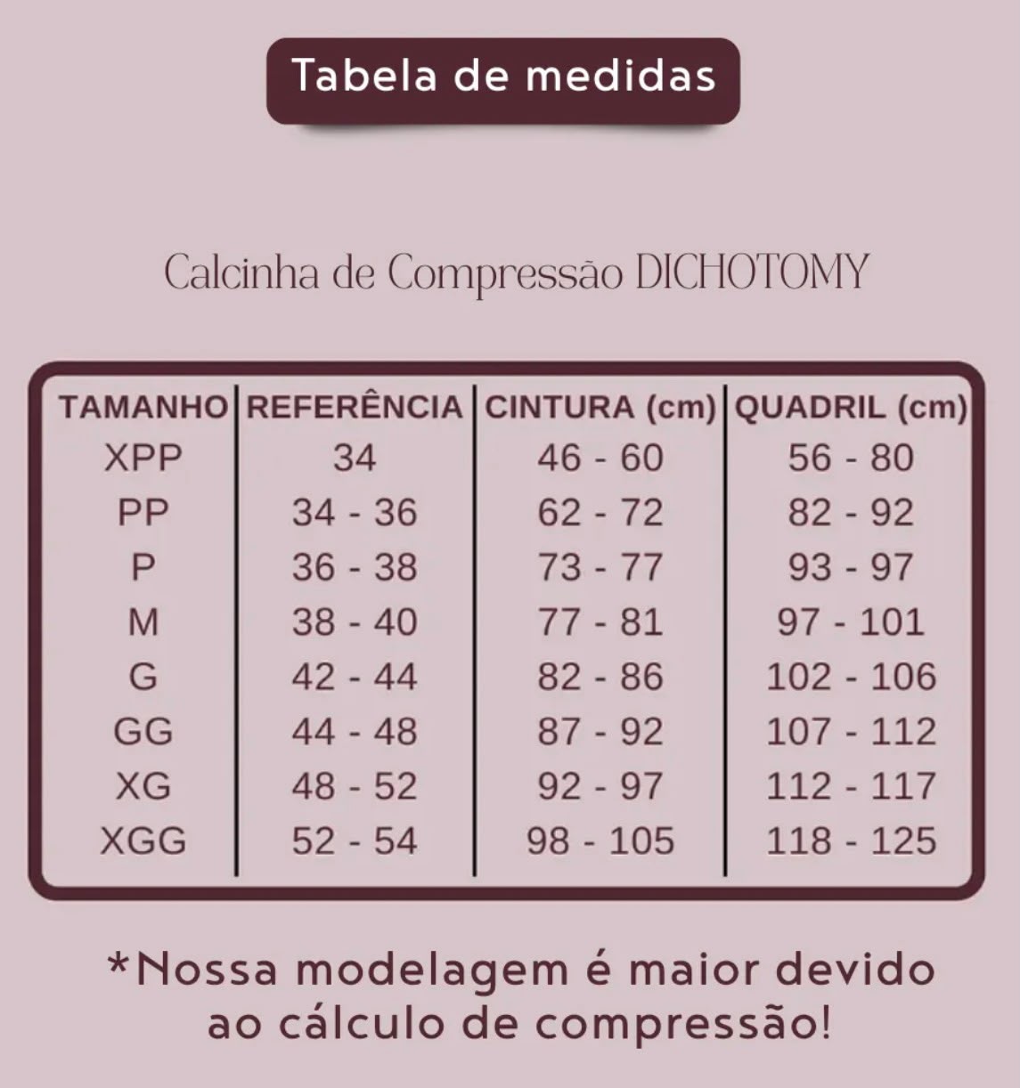 Calcinha de compressão DICHOTOMY